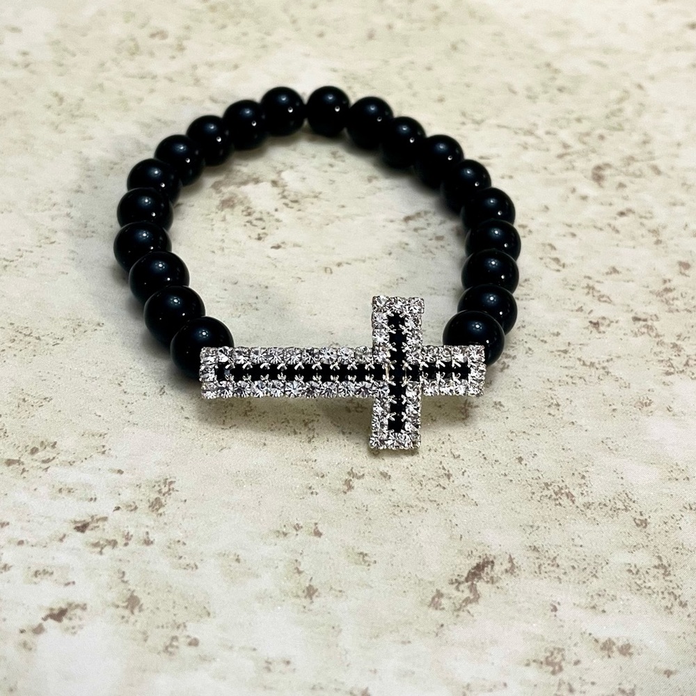 Bling Cross Bracelet